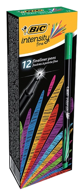 Een Fineliner Bic Intensity fijn groen koop je bij Hoekmankantoorartikelen.nl