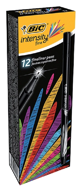 Een Fineliner Bic Intensity fijn zwart koop je bij VHK Kantoorartikelen