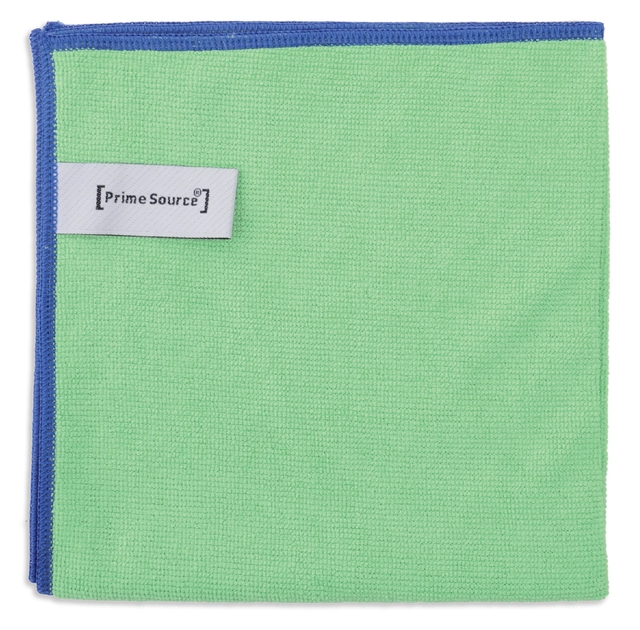 Een Microvezeldoek Primesource professional 38x38cm groen pak à 10 stuks koop je bij VHK Kantoorartikelen