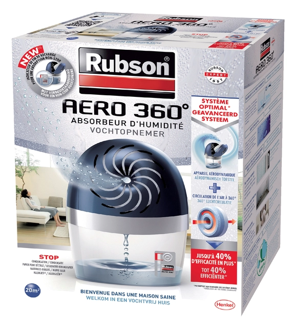 Een Vochtopnemer Rubson Aero 360 systeem compleet koop je bij Hoekmankantoorartikelen.nl