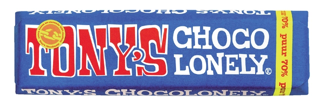 Een Chocolade Tony's Chocolonely puur reep 50 gr koop je bij VHK Kantoorartikelen