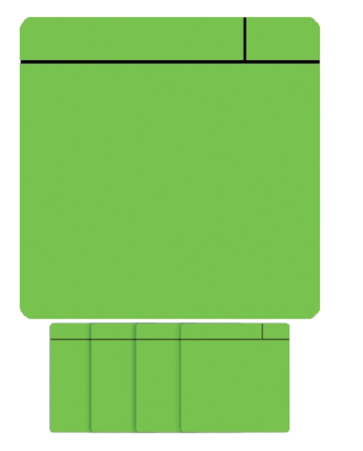 Een Magneet scrum 75x75mm groen 5 stuks koop je bij Hoekmankantoorartikelen.nl