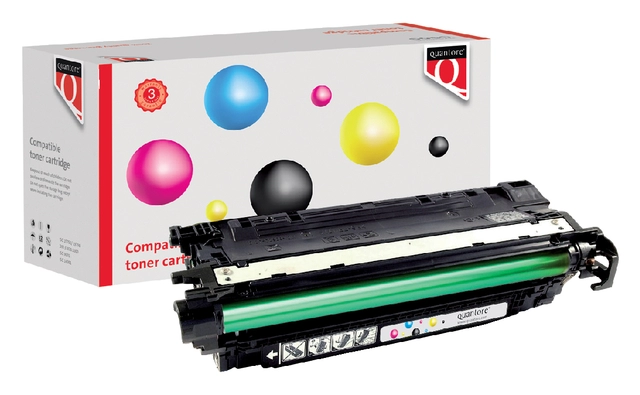 Een Tonercartridge Quantore alternatief tbv HP CE250A 504A zwart koop je bij VHK Kantoorartikelen