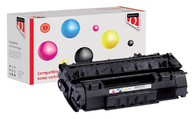 Een Tonercartridge Quantore alternatief tbv HP Q7553A 53A zwart koop je bij VHK Kantoorartikelen