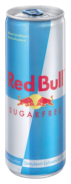 Een Energiedrank Red Bull sugarfree blik 250 ml koop je bij VHK Kantoorartikelen