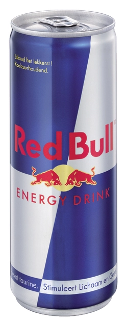 Een Energiedrank Red Bull blik 250ml koop je bij VHK Kantoorartikelen