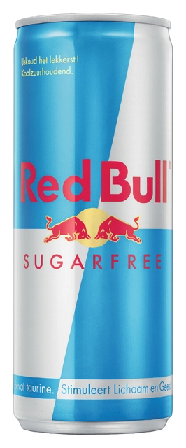 Een Energiedrank Red Bull sugarfree blik 250 ml koop je bij VHK Kantoorartikelen