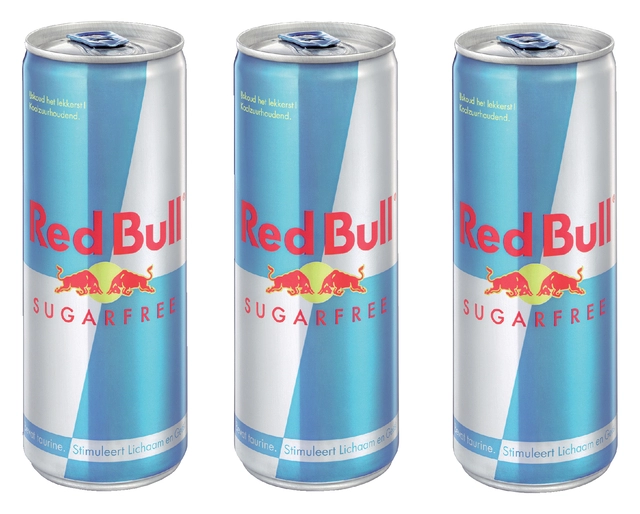 Een Energiedrank Red Bull sugarfree blik 250 ml koop je bij VHK Kantoorartikelen