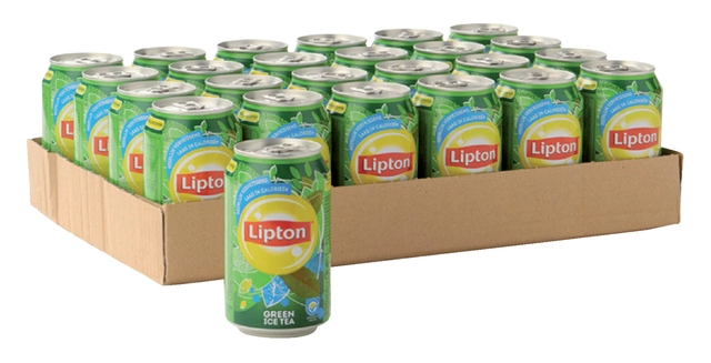 Een Frisdrank Lipton Ice Tea green blik 330ml koop je bij VHK Kantoorartikelen