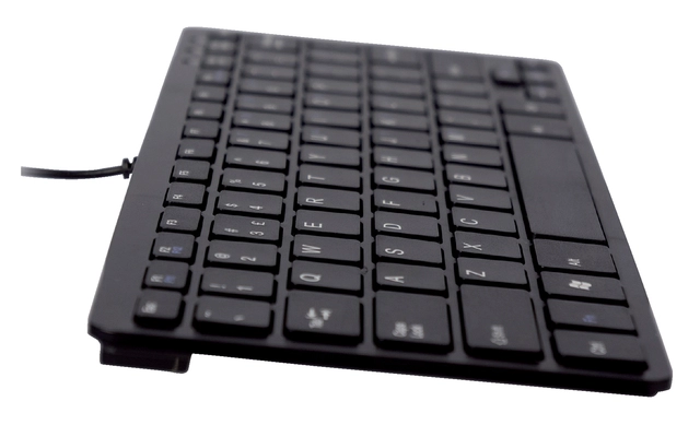 Een Ergonomisch toetsenbord R-Go Tools Compact Qwerty zwart koop je bij Hoekmankantoorartikelen.nl