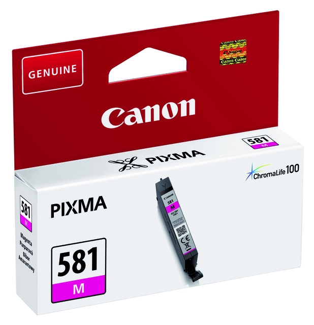 Een Inktcartridge Canon CLI-581 rood koop je bij VHK Kantoorartikelen