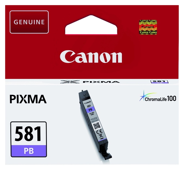 Een Inktcartridge Canon CLI-581 foto blauw koop je bij VHK Kantoorartikelen