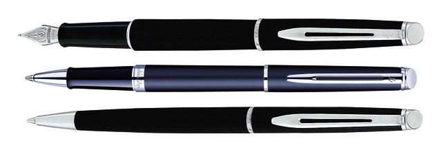 Een Vulpen Waterman Hémisphère matt black CT fijn koop je bij Hoekmankantoorartikelen.nl