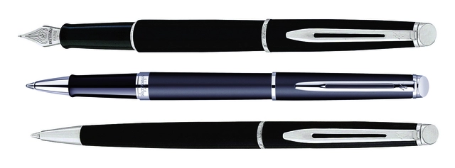 Een Balpen Waterman Hémisphère matt black CT medium koop je bij Hoekmankantoorartikelen.nl