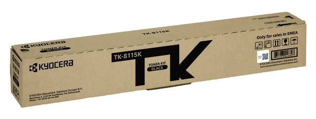 Een Toner Kyocera TK-8115K zwart koop je bij VHK Kantoorartikelen