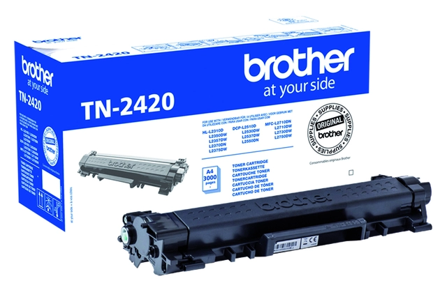 Een Toner Brother TN-2420 zwart koop je bij VHK Kantoorartikelen