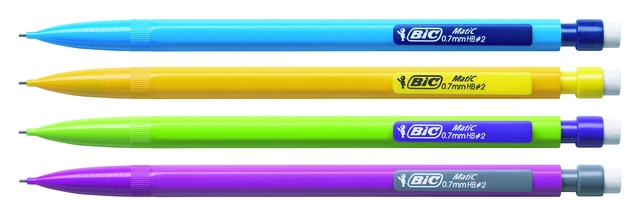 Een Vulpotlood Bic Matic fun HB 0.7mm blister à 3 stuks koop je bij VHK Kantoorartikelen