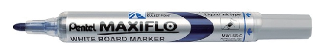 Een Viltstift Pentel MWL5S Maxiflo whiteboard rond 1mm blauw koop je bij VHK Kantoorartikelen