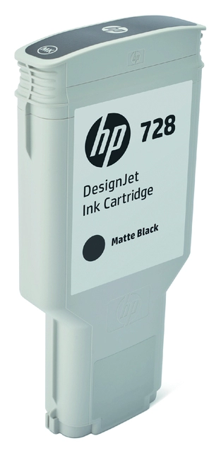 Een Inktcartridge HP F9J68A 728 mat zwart koop je bij VHK Kantoorartikelen