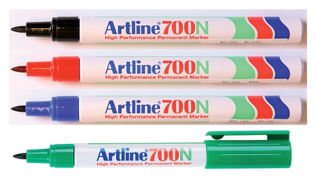 Een Viltstift Artline 700 rond 0.7mm zwart koop je bij VHK Kantoorartikelen