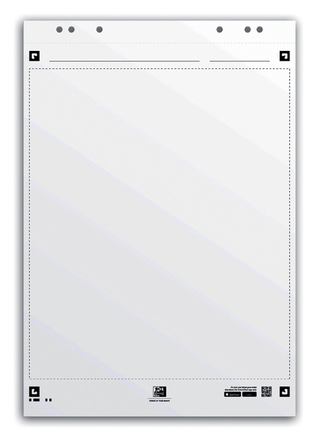 Een Flipoverpapier Oxford smart 65x98cm blanco 90gram 20 vel koop je bij Hoekmankantoorartikelen.nl