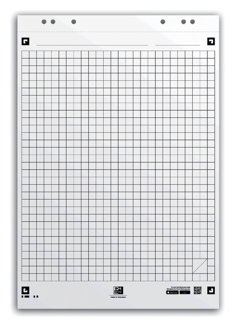 Een Flipoverpapier Oxford smart 65x98cm. ruit 90gram 20 vel koop je bij Hoekmankantoorartikelen.nl