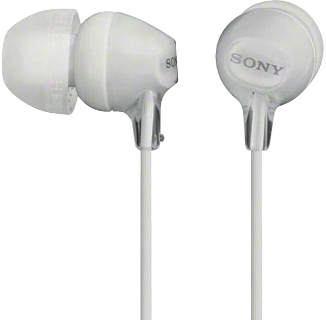 Een Oortelefoon Sony EX15LP basic wit koop je bij VHK Kantoorartikelen