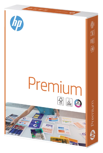 Een Kopieerpapier HP Premium A4 80gr wit 250 vel koop je bij Hoekmankantoorartikelen.nl