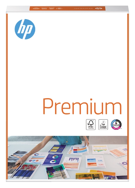 Een Kopieerpapier HP Premium A4 80gr wit 250 vel koop je bij Hoekmankantoorartikelen.nl