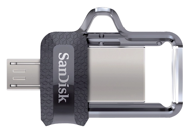 Een USB-stick 3.0 Sandisk Dual Micro Ultra 256GB koop je bij VHK Kantoorartikelen