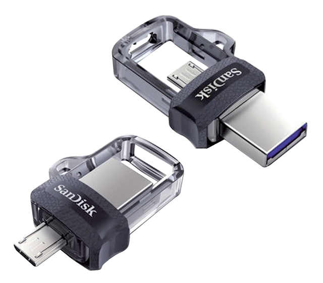 Een USB-stick 3.0 Sandisk Dual Micro Ultra 256GB koop je bij VHK Kantoorartikelen