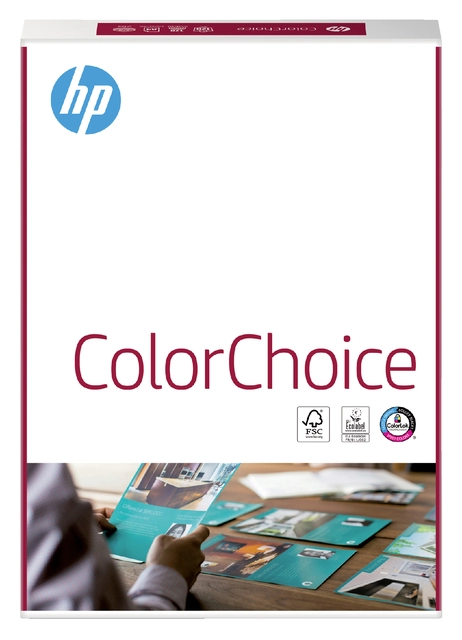 Een Kleurenlaserpapier HP Color Choice A4 120gr wit 250vel koop je bij VHK Kantoorartikelen