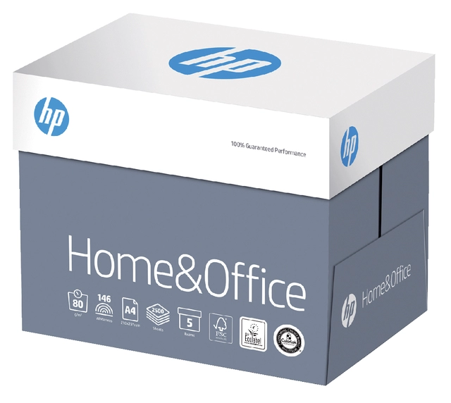 Een Kopieerpapier HP Home & Office A4 80gr wit 500 vel koop je bij Hoekmankantoorartikelen.nl