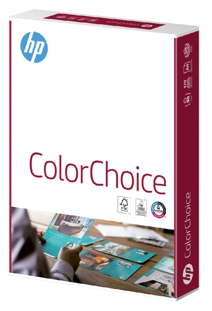 Een Kleurenlaserpapier HP Color Choice A4 100gr wit 500vel koop je bij VHK Kantoorartikelen