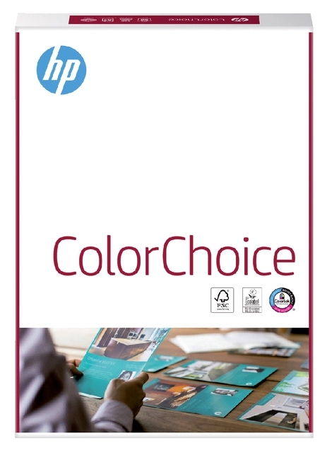 Een Kleurenlaserpapier HP Color Choice A4 90gr wit 500vel koop je bij VHK Kantoorartikelen