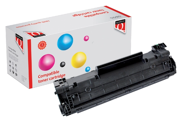 Een Tonercartridge Quantore alternatief tbv HP CB436A 36A zwart HC koop je bij VHK Kantoorartikelen