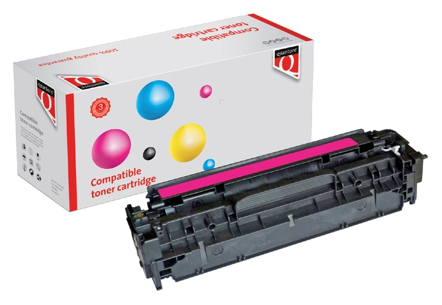 Een Tonercartridge Quantore alternatief tbv HP CE413A 305A rood koop je bij VHK Kantoorartikelen