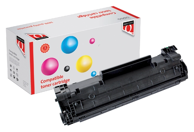 Een Tonercartridge Quantore alternatief tbv HP CB435A 35A zwart koop je bij VHK Kantoorartikelen