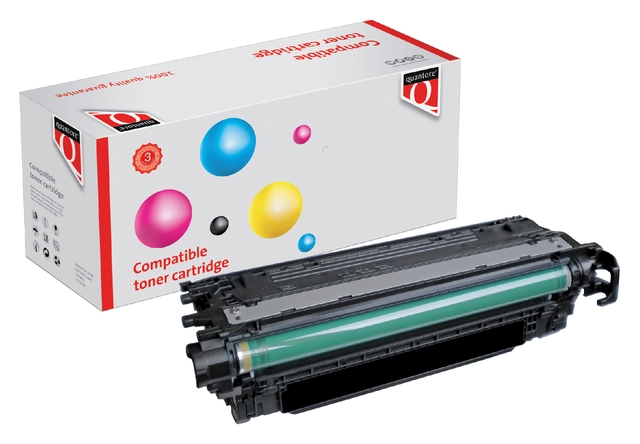 Een Tonercartridge Quantore alternatief tbv HP CE250X 504X zwart koop je bij VHK Kantoorartikelen