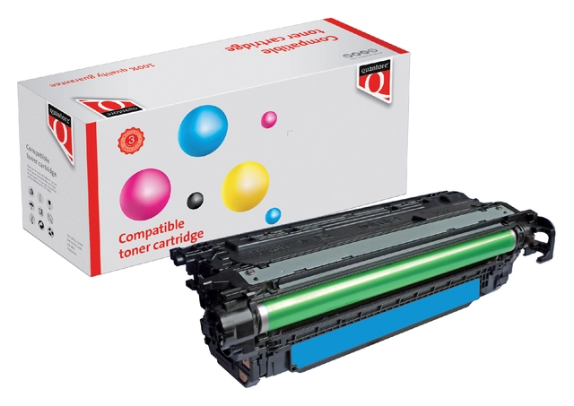 Een Tonercartridge Quantore alternatief tbv HP CE261A 648A blauw koop je bij VHK Kantoorartikelen