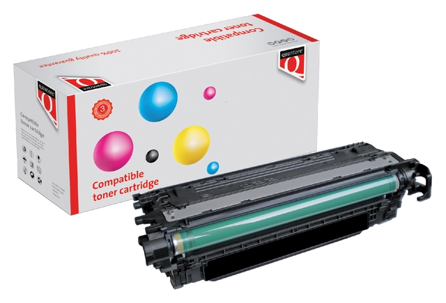 Een Tonercartridge Quantore alternatief tbv HP CE250A 504A zwart koop je bij VHK Kantoorartikelen