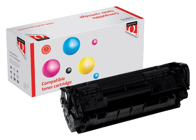 Een Tonercartridge Quantore alternatief tbv HP Q2612A 12A zwart koop je bij VHK Kantoorartikelen