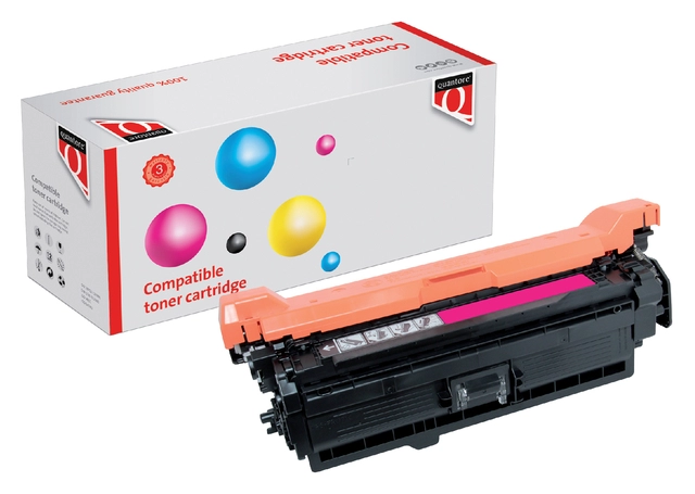 Een Tonercartridge Quantore alternatief tbv HP CE403A 507A rood koop je bij VHK Kantoorartikelen