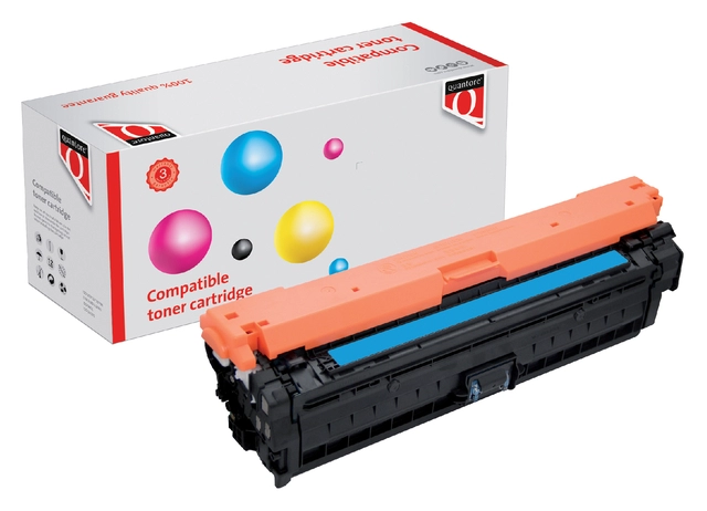 Een Tonercartridge Quantore alternatief tbv HP CE741A 307A blauw koop je bij VHK Kantoorartikelen