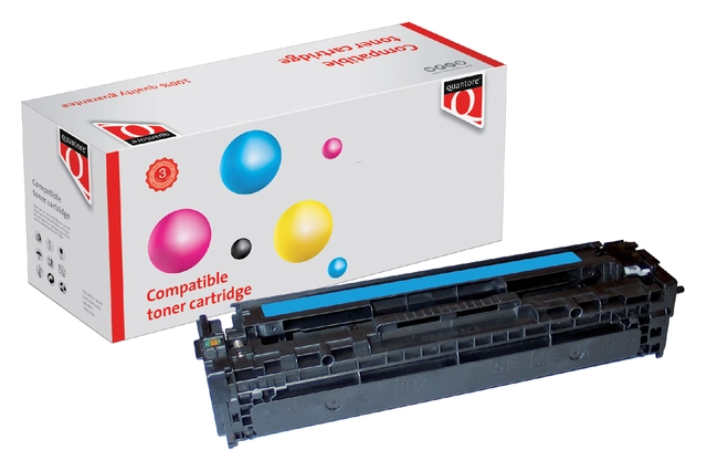 Een Tonercartridge Quantore alternatief tbv HP CF211A 131A blauw koop je bij VHK Kantoorartikelen