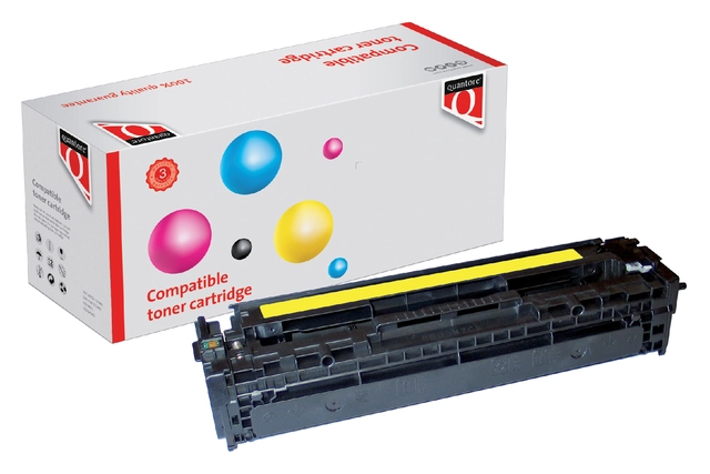 Een Tonercartridge Quantore alternatief tbv HP CF212A 131A geel koop je bij VHK Kantoorartikelen