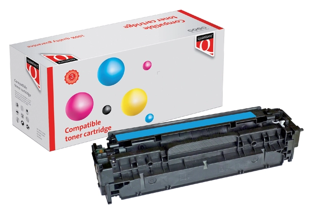 Een Tonercartridge Quantore alternatief tbv HP CF381A blauw koop je bij VHK Kantoorartikelen