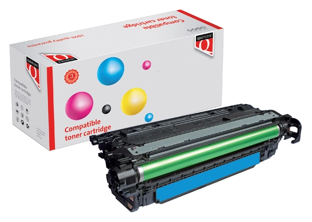 Een Tonercartridge Quantore alternatief tbv HP CF321A 653A blauw koop je bij Hoekmankantoorartikelen.nl