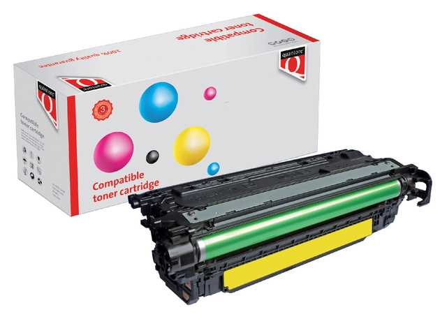 Een Tonercartridge Quantore alternatief tbv HP CF322A 653A geel koop je bij VHK Kantoorartikelen