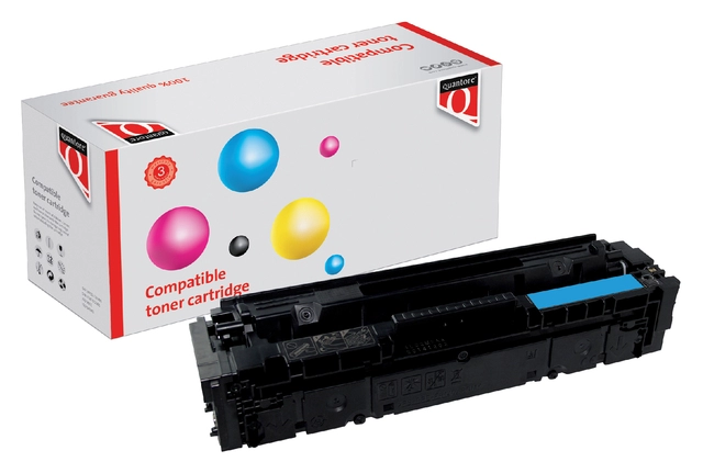 Een Tonercartridge Quantore alternatief tbv HP CF401A 201A blauw koop je bij VHK Kantoorartikelen